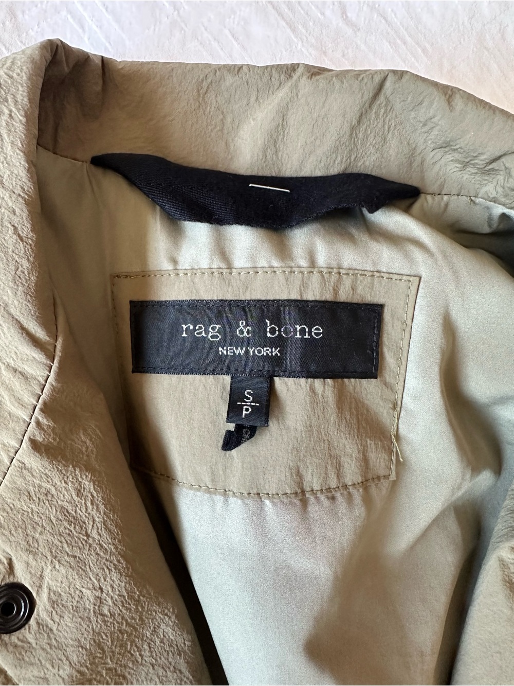 rag & bone Olive Green Lightweight Jacket